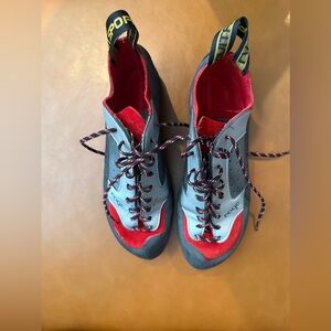 La Sportiva Red and Black Climbing Footwear